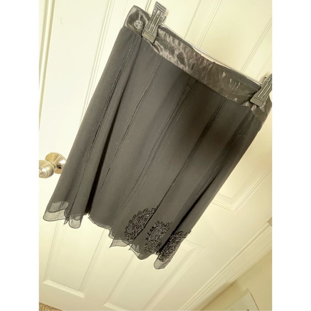 Ario women’s black beaded skirt size small